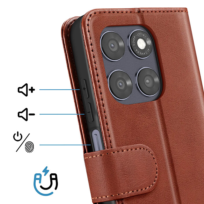 Avis Avizar Étui pour Moto G67 Effet Cuir avec Porte-cartes et Fonction Stand