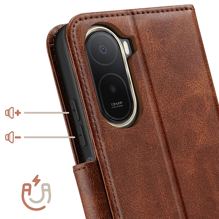 Acheter Avizar Étui Portefeuille pour Redmi A7 Pro Style Rétro avec Support