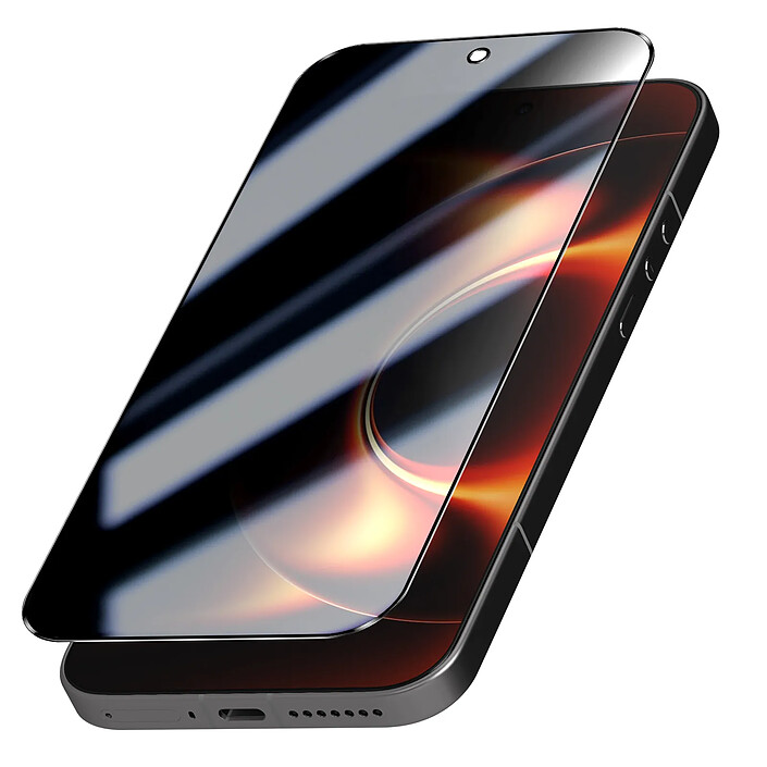 Tactical Verre Trempé pour Xiaomi 17 Ultra Anti Espion 5D et Antichoc Noir transparent