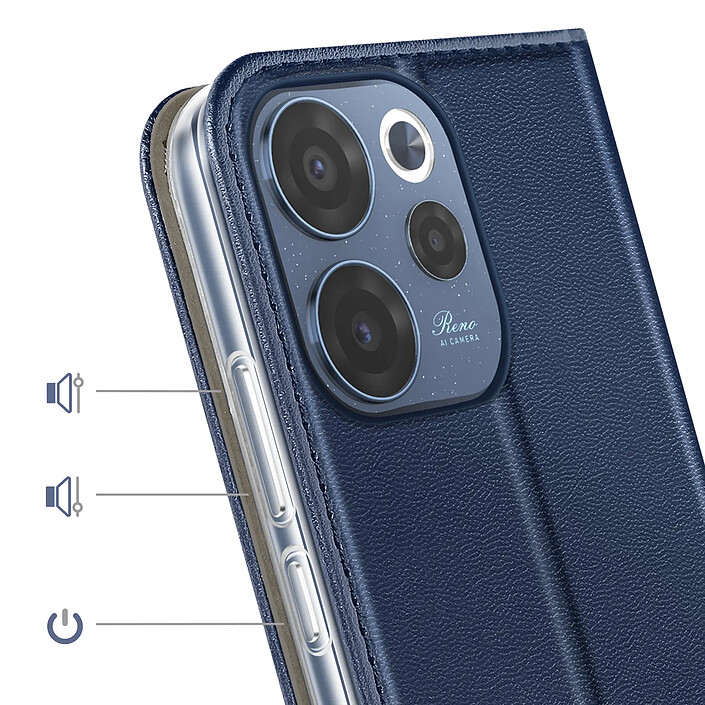 Acheter Avizar Étui Folio Oppo Reno 15F / 15 FS avec Porte-cartes et Fonction Support Vidéo