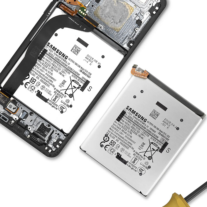 Avis Samsung Batterie de Remplacement pour Galaxy S25 Edge Li-ion 3.9V 3900mAh Service Pack Gris