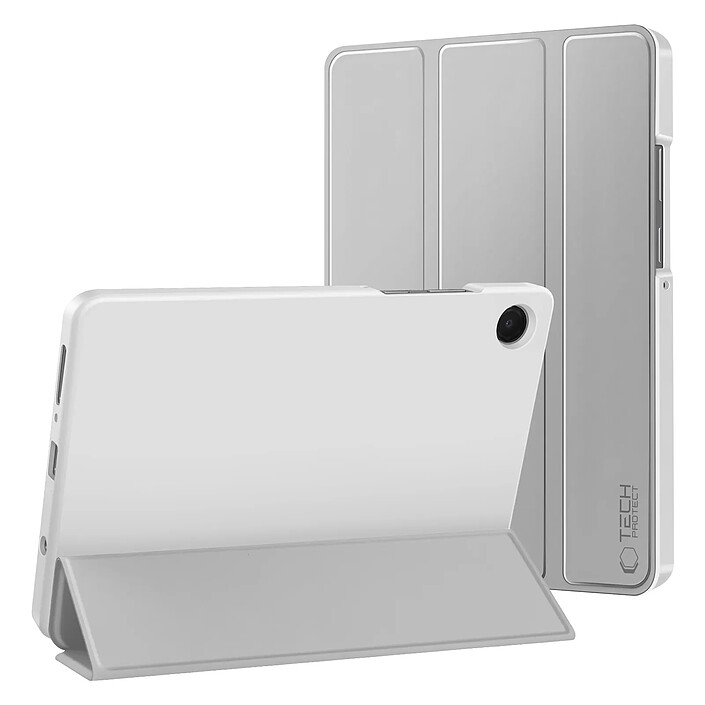 Tech-Protect Étui Clapet pour Galaxy Tab A11 avec Support Multi Angles et Auto-Veille Gris