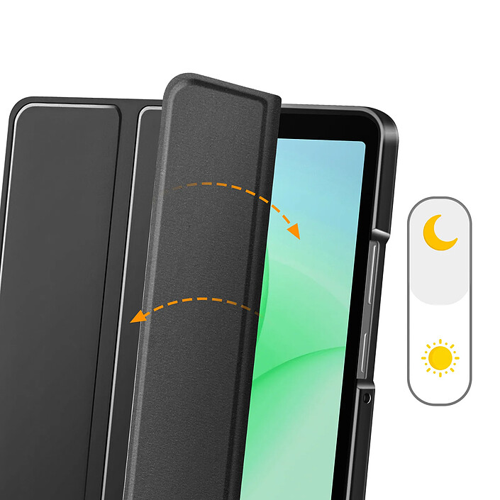Tech-Protect Étui Clapet pour Galaxy Tab A11 Auto-Veille avec Support et Porte Stylet Noir pas cher