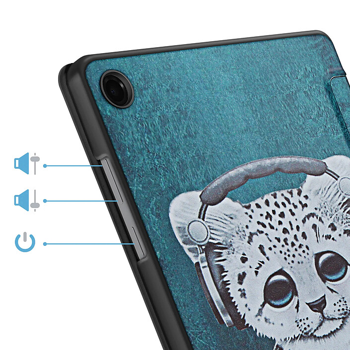 Avis Tech-Protect Étui Clapet pour Galaxy Tab A11 Plus Design Chat avec Support et Auto-Veille Vert