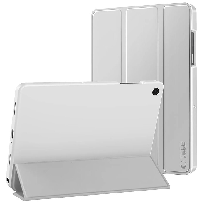 Tech-Protect Étui Clapet pour Galaxy Tab A11 Plus avec Support Multi Angles et Auto-Veille Gris