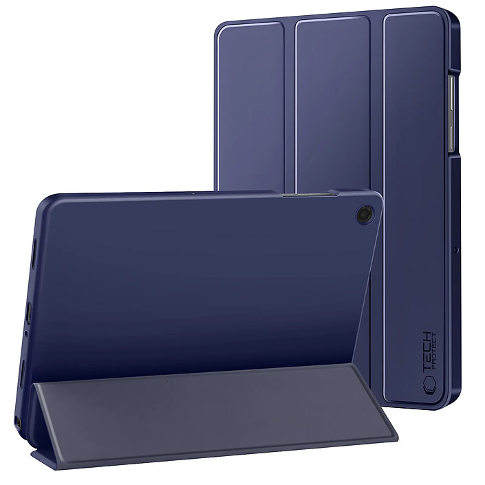 Tech-Protect Étui Clapet pour Galaxy Tab A11 Plus avec Support Multi Angles et Auto-Veille Bleu nuit