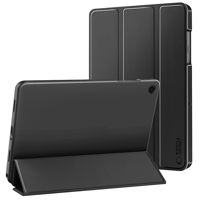 Tech-Protect Étui Clapet pour Galaxy Tab A11 Plus avec Support Multi Angles et Auto-Veille Noir