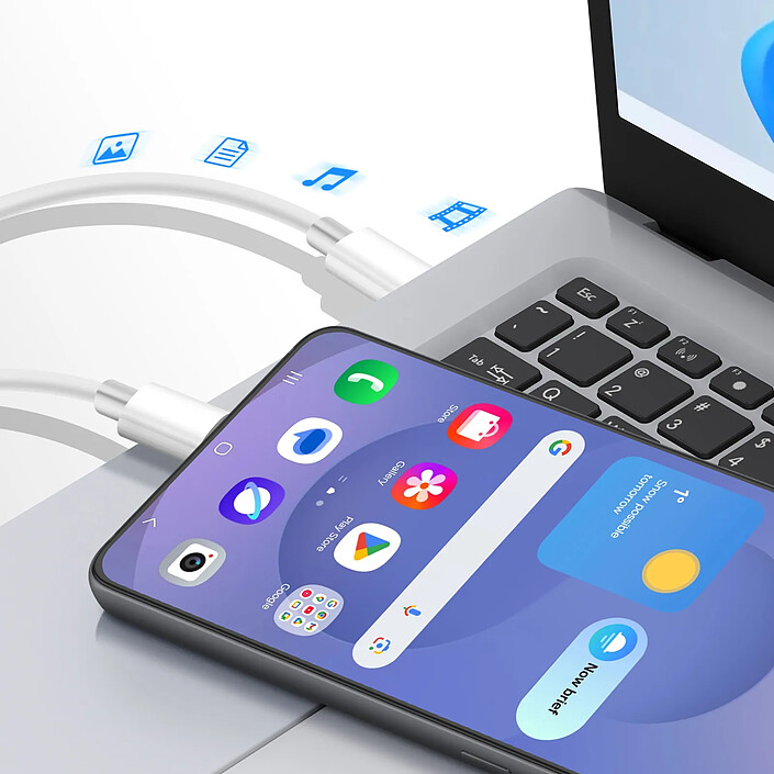 Avis Avizar Câble USB-C vers USB-C pour Smartphone / Laptop Quick Charge 40W avec Cordon 2m