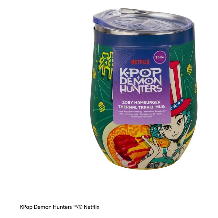 Avis KPop Demon Hunters - Mug de voyage Zoey Hamburger