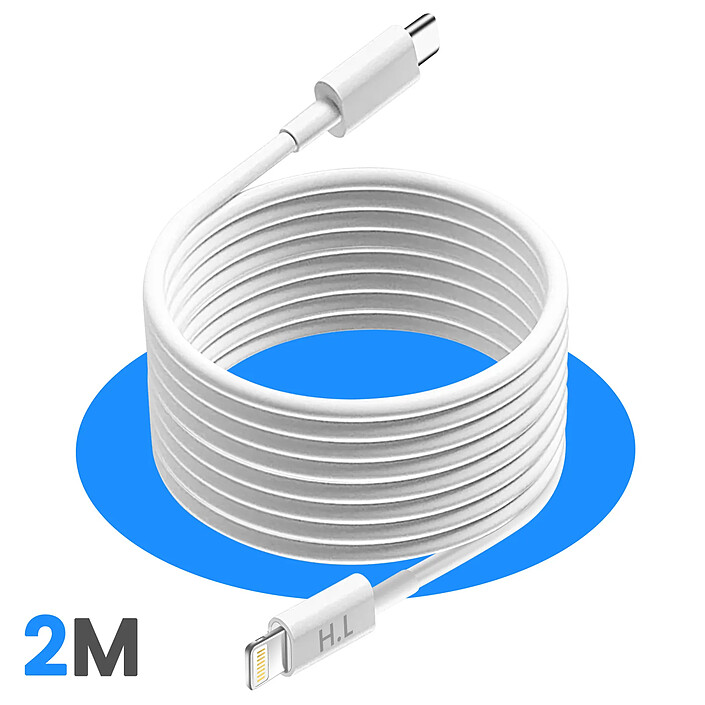Acheter Avizar Câble Lightning vers USB-C 20W pour iPhone / iPad Compatible Recharge Rapide 2m