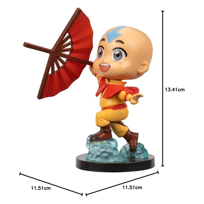 Acheter Avatar, le dernier maître de l'air - Mini figurine Kawaii Aang (Book 2) 10 cm