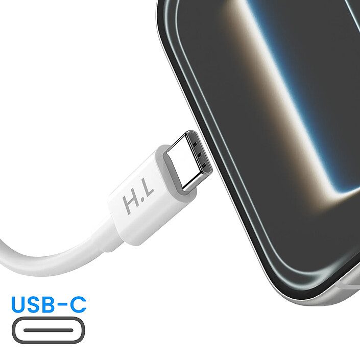 Avizar Câble USB-C vers USB-C pour Smartphone / Laptop Quick Charge 40W avec Cordon 2m pas cher