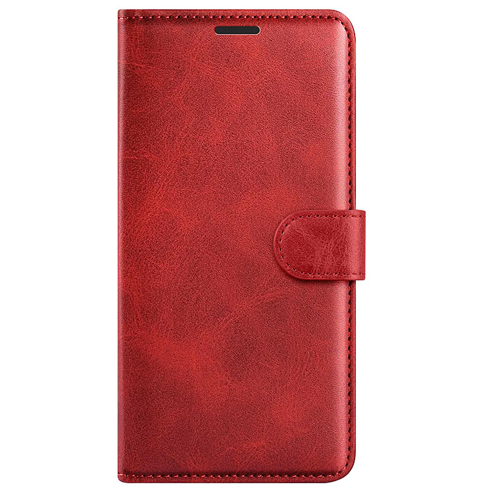 Zanaé Étui Portefeuille pour iPhone 16 Édition Columbia avec Fonction Support Rouge