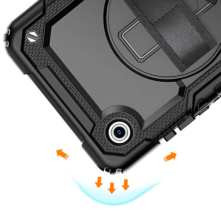 Acheter Tech-Protect Coque Intégrale pour Galaxy Tab A11 Modèle Solid avec Poignée Arrière Rotative Noir