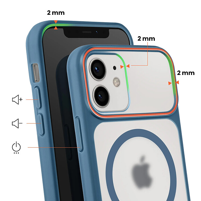 Avis Avizar Coque pour iPhone 12 / 12 Pro MagSafe Bimatière Dos Rigide