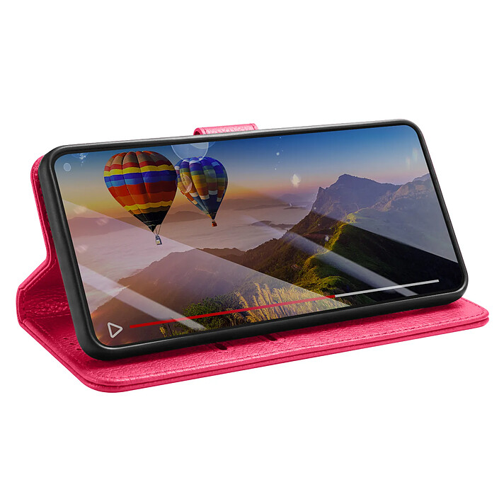 Avis Zanaé Étui Portefeuille pour Galaxy S26 avec Fonction Support et Languette Magnétique Fuchsia