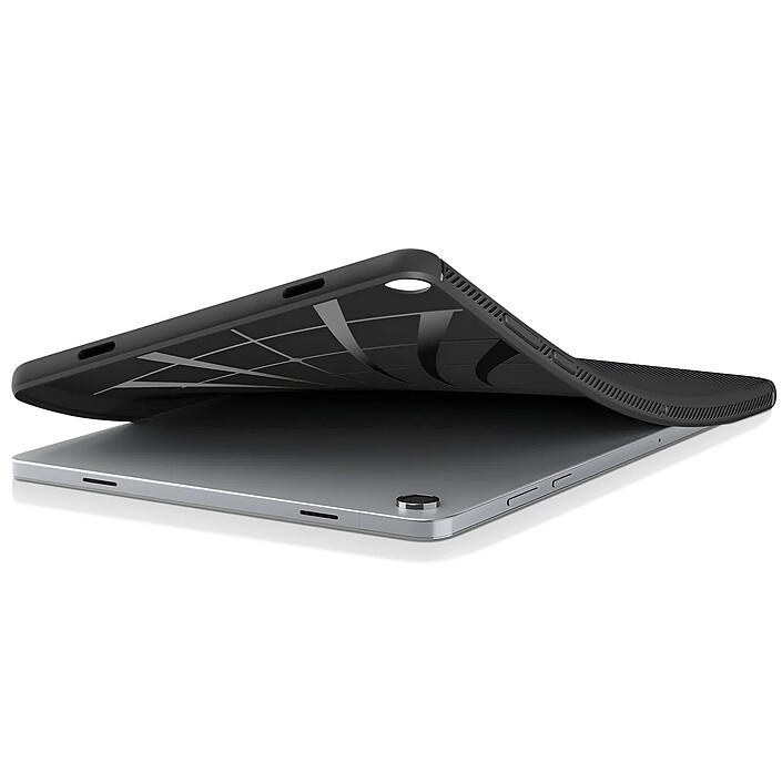 Spigen SGP Coque pour Galaxy Tab A11 Plus Effet Carbone Modèle Rugged Armor Noir pas cher
