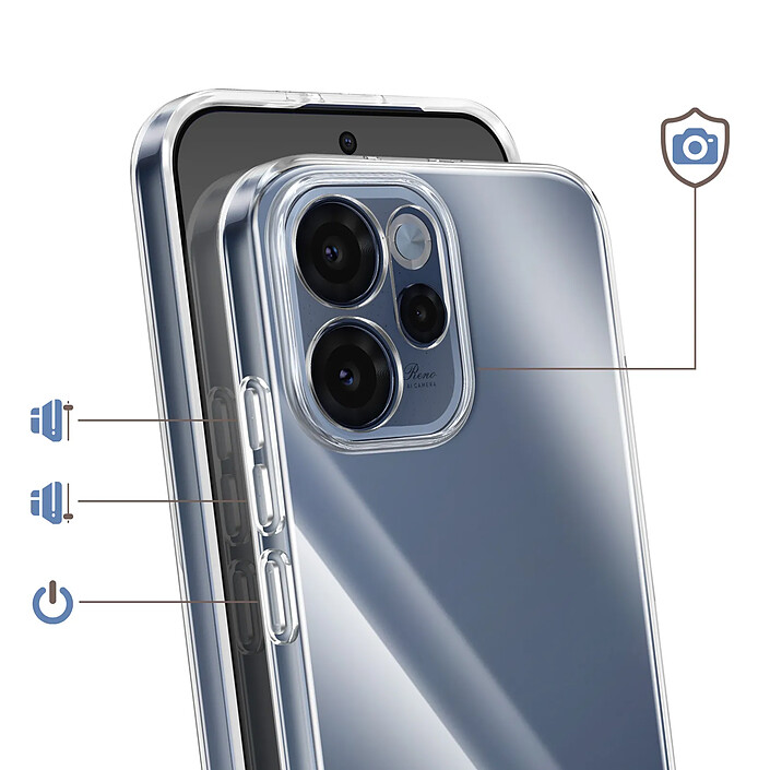 Avis Avizar Coque pour Oppo Reno 15F / 15 FS en Silicone avec Protection Caméra Surélevée