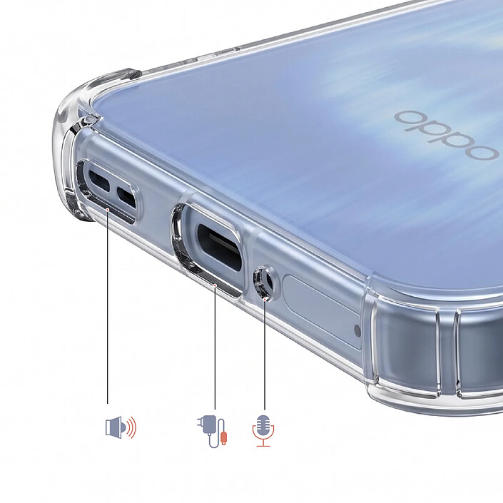 Acheter Avizar Coque pour Oppo Reno 15 en Silicone avec Coins Renforcés