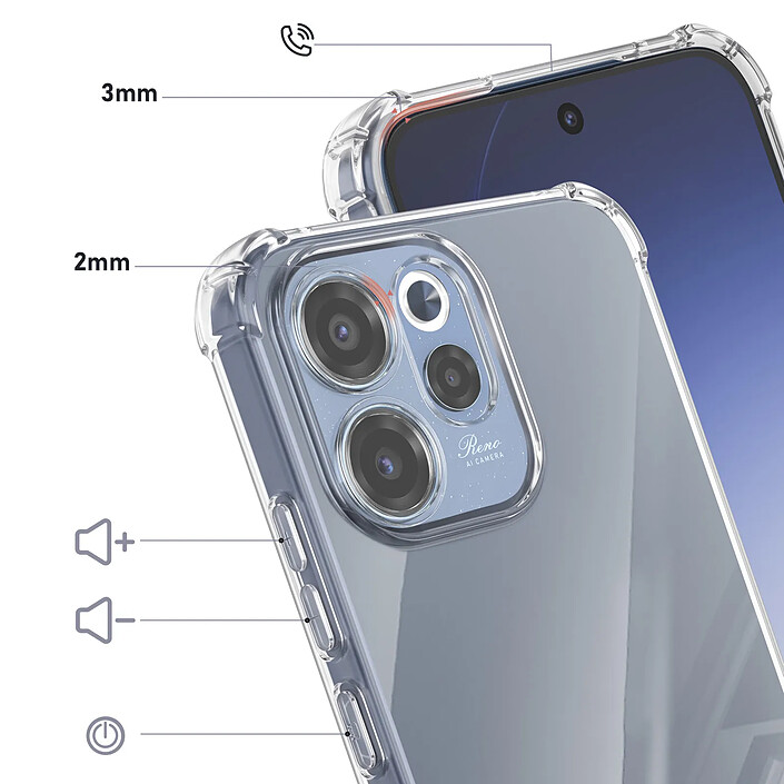Avis Avizar Coque pour Oppo Reno 15 F / 15 FS en Silicone avec Coins Renforcés