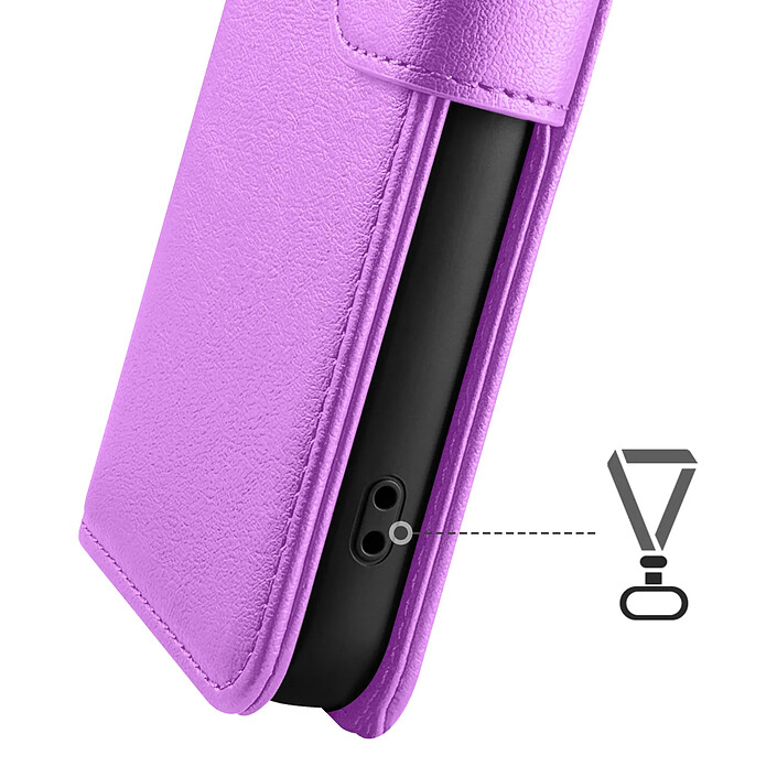 Zanaé Étui Portefeuille pour Galaxy S26 avec Fonction Support et Languette Magnétique Violet pas cher
