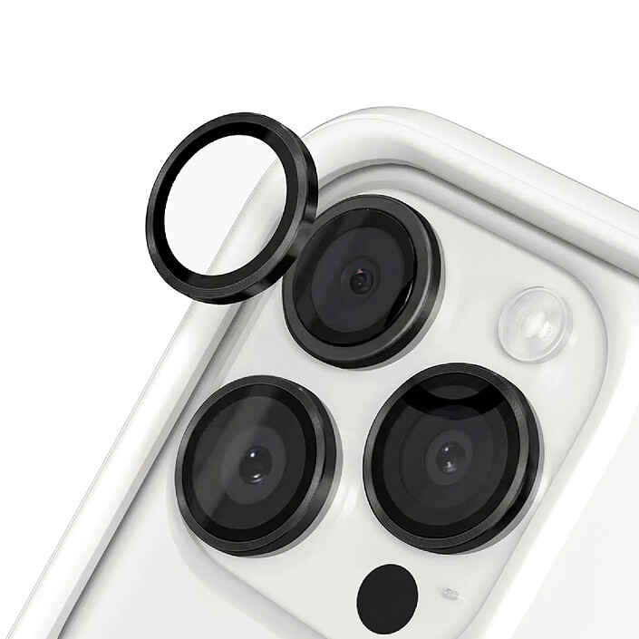 Belkin Lot de 2 Protection Caméra pour iPhone 15 / 15 Pro Max Anti-rayures Transparent