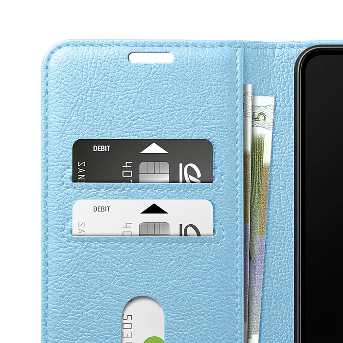 Acheter Zanaé Étui Folio pour Galaxy S26 Plus avec Fonction Support et Languette Magnétique Bleu clair