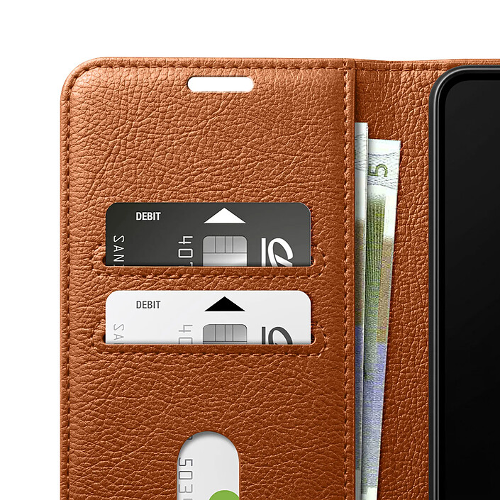 Acheter Zanaé Étui Folio pour Galaxy S26 Plus avec Fonction Support et Languette Magnétique Marron