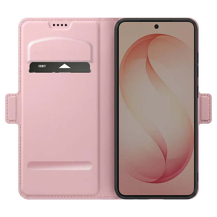 Avizar Étui Portefeuille pour Galaxy S26 Effet Cuir Lisse avec Support Vidéo pas cher