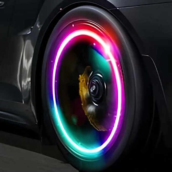 Avis Avizar Veilleuse de Valve 5 LED Monocolore pour Vélo, Moto et Voiture