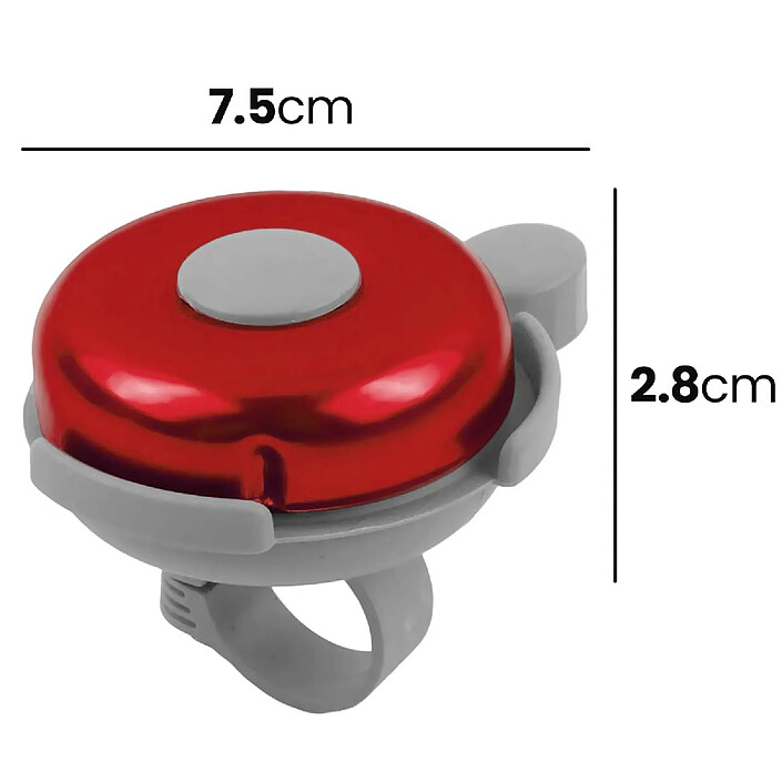Avizar Sonnette Vélo en Aluminium Moyenne pour Guidon Standard pas cher