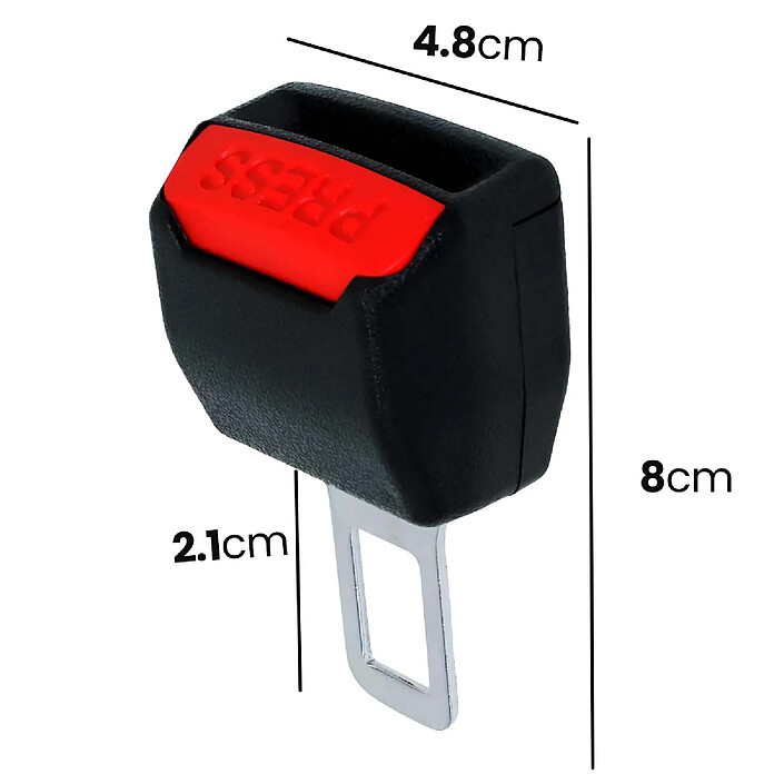 Acheter Avizar Clip de Sécurité pour Ceinture de Voiture avec Bouton PRESS