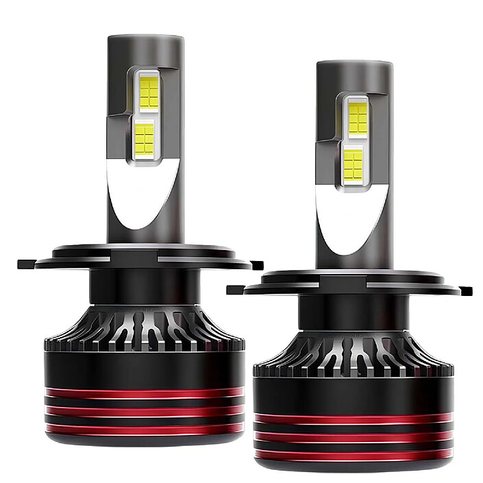 Avizar Lot de 2 Ampoules LED M8 Pro H4 60W 12V 6000K 12000lm IP65 pour Voiture