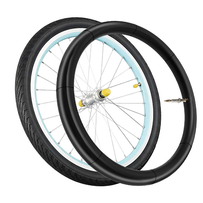 Avizar Chambre à Air 24x1.75 à 1.90 pour Vélo en Caoutchouc avec Valve 44mm