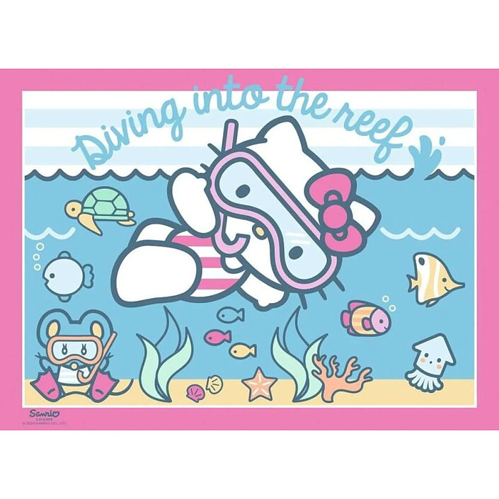Hello Kitty - Pack 4 puzzles Allons-y, Hello Kitty ! (4x100 pièces) pas cher