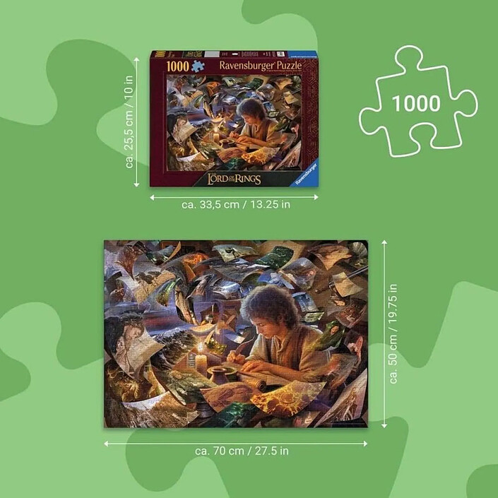 Avis Le Seigneur des Anneaux - Puzzle Le Voyage de Frodon (1000 pièces)