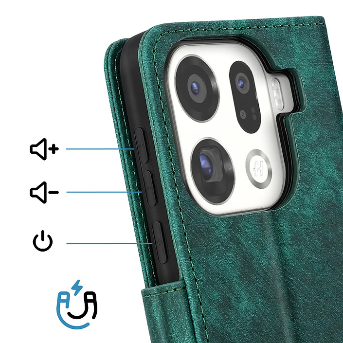 Avis Avizar Étui pour Oppo Find X9 Pro Folio Classique avec Porte-cartes et Fonction Support