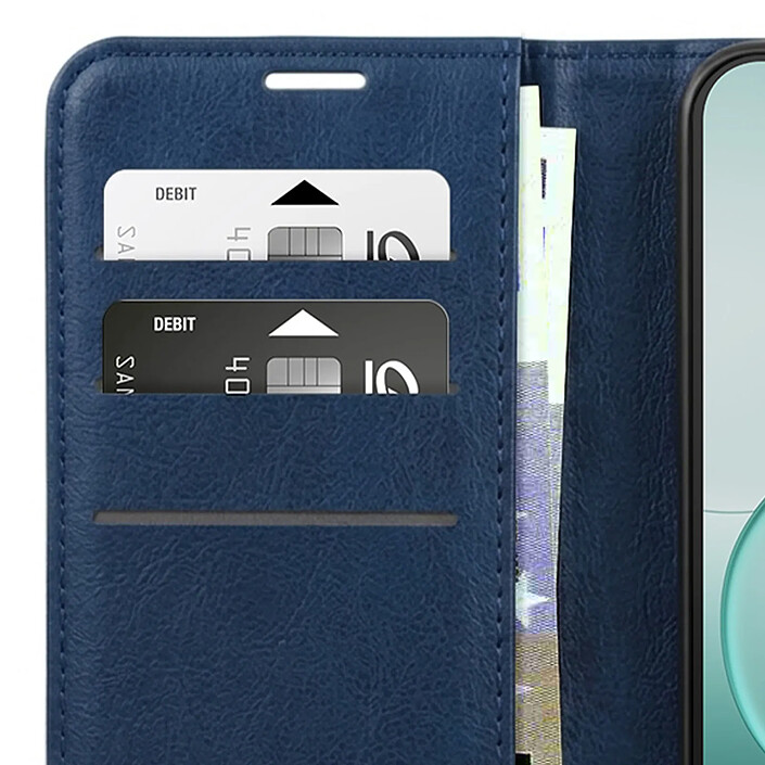 Avizar Étui Portefeuille pour Oppo A6 Pro Effet Surpiqué avec Fonction support pas cher