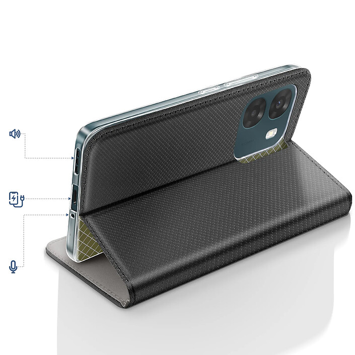 Avis Avizar Étui pour Oppo A6 Texturé Strié avec Fonction Support et Porte-cartes