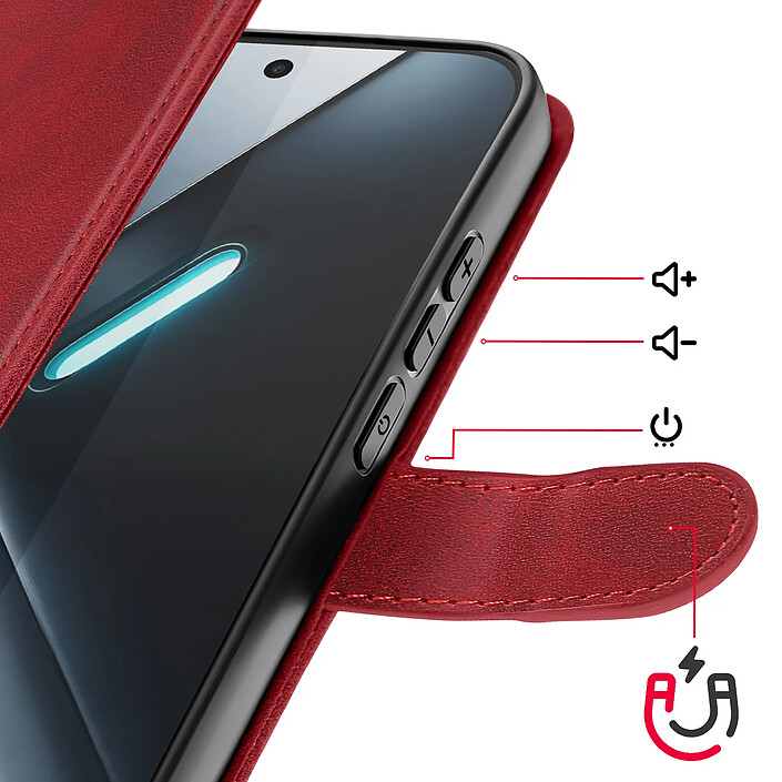 Avis Avizar Étui Portefeuille pour Poco X8 Pro avec Fonction Support et Dragonne Assortie
