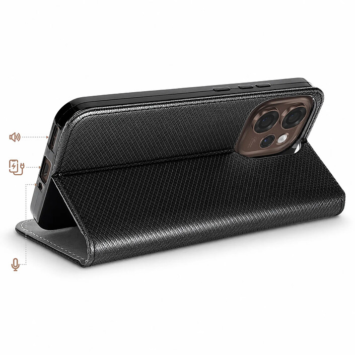 Avis Avizar Étui pour Oppo Reno 15 Pro Texturé Strié avec Fonction Support et Porte-cartes