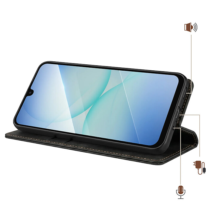 Avis Avizar Étui Portefeuille pour Galaxy A17 Collection CaseMe Effet Vintage