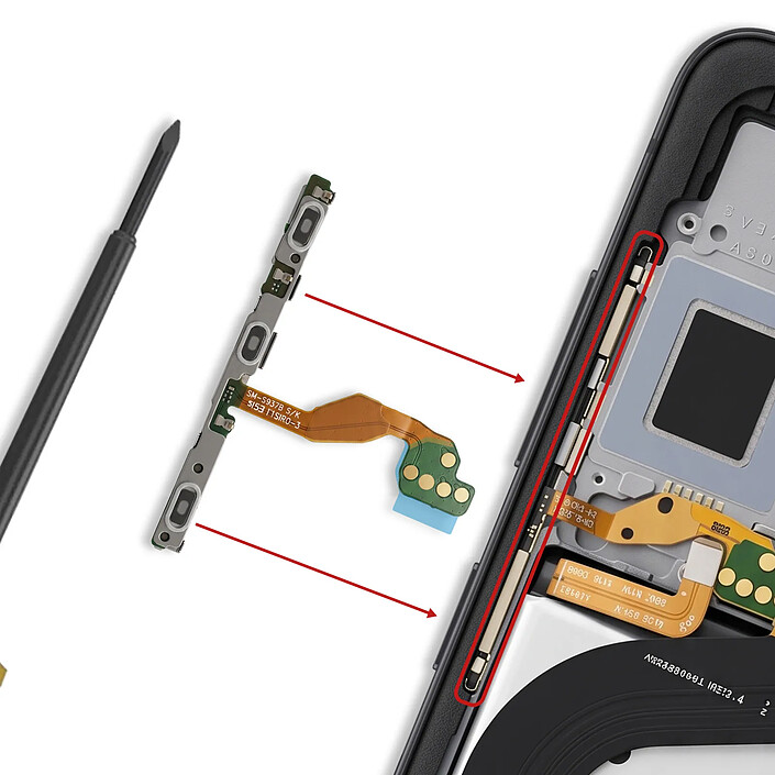 Avis Clappio Nappe Bouton Power et Volume de Remplacement pour Galaxy S25 Edge