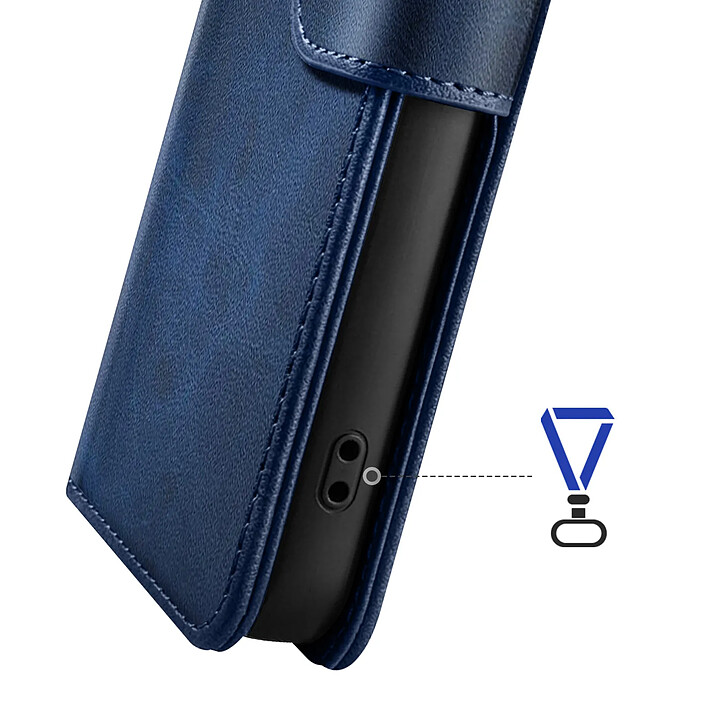 Zanaé Étui Portefeuille pour Galaxy S26 Ultra Édition Columbia avec Fonction Support Bleu nuit pas cher