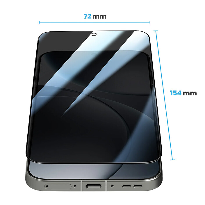 Avis Avizar Protection d'Écran Anti-espion pour Oppo Find X9 Pro en Verre Trempé 9H