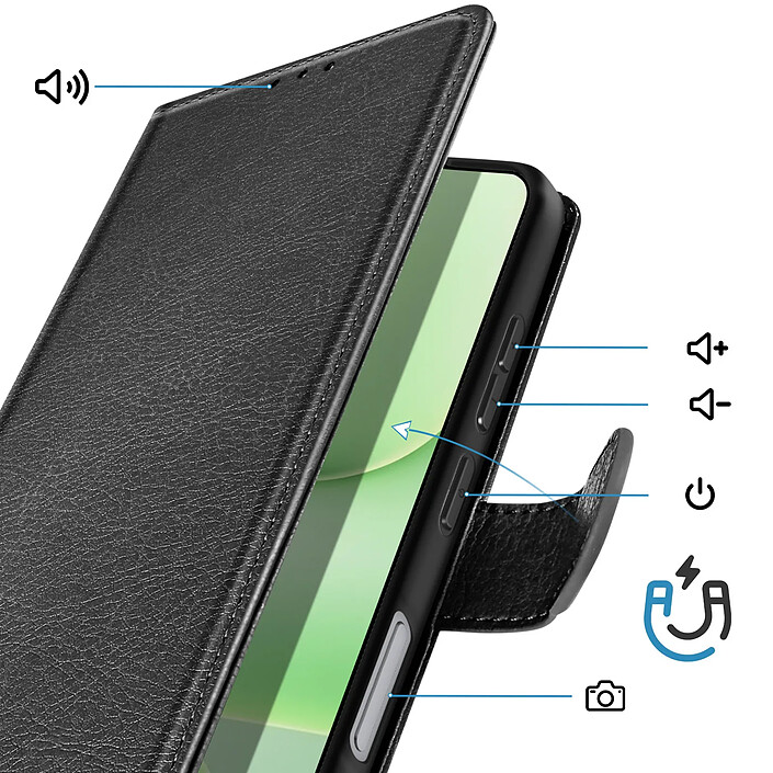 Avis Avizar Étui Portefeuille pour Honor 600 Lite Série Chesterfield avec Fonction Support