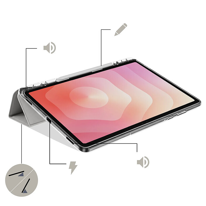 Acheter Avizar Étui pour Galaxy Tab S11 avec Fonction Support Modulable Design Origami