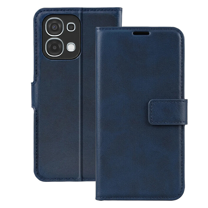 Avizar Étui Portefeuille pour Oppo A6 Pro Effet Surpiqué avec Fonction support