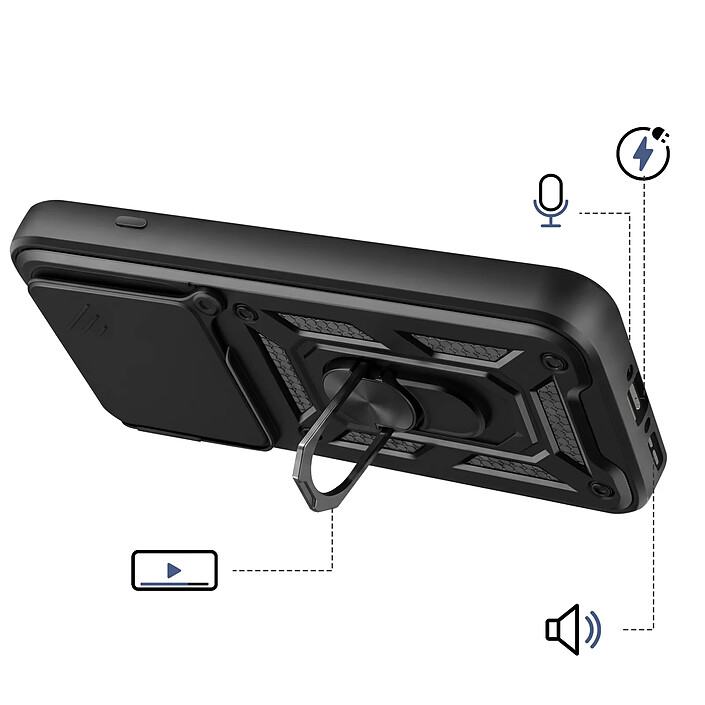 Avis Avizar Coque pour Oppo Find X9 Pro avec Bague Support et Cache Caméra Coulissant