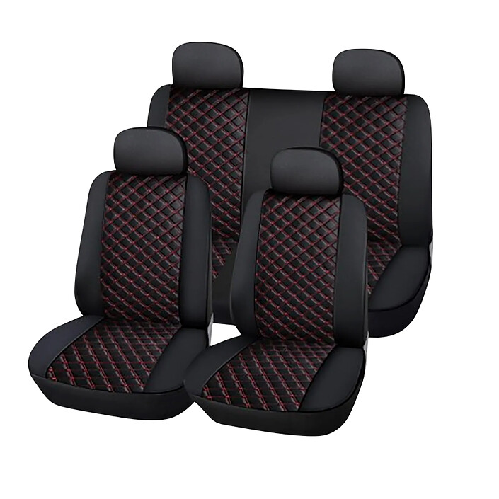 Avizar Ensemble 5 Pièces Housses de Siège Auto Design Texturé Élégant